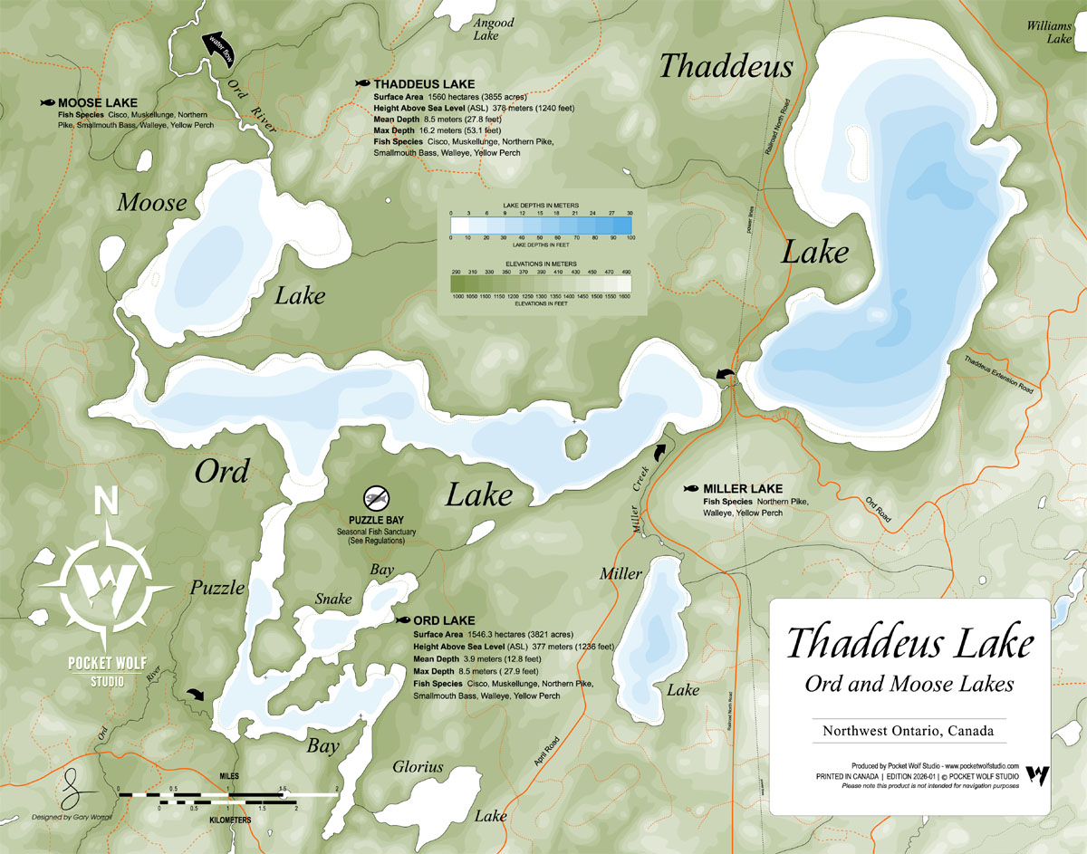 THADDEUS ORD LAKES Thaddeus and Ord Lakes